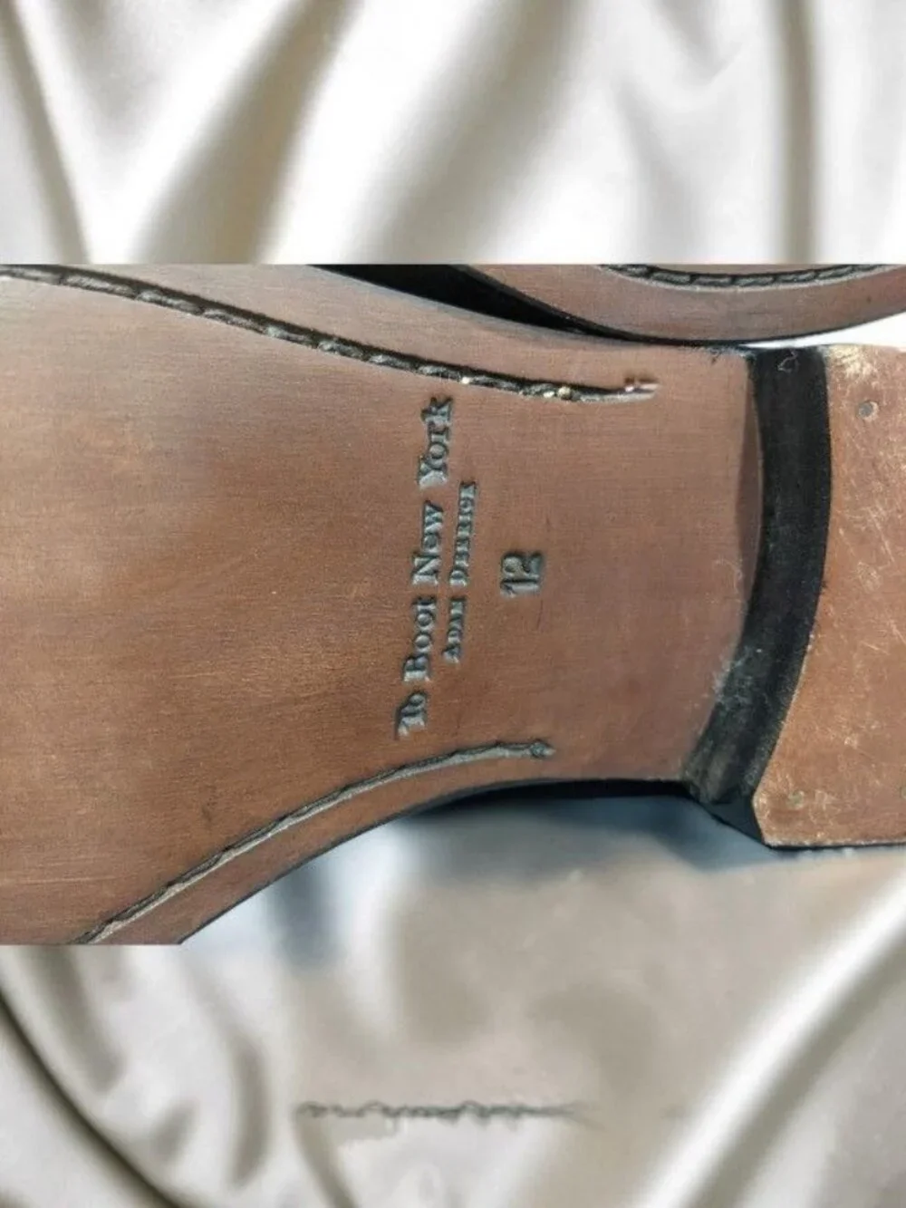 To Boot NY Adam Derrick Black Leather Derby Shoes Size 12D- Display Model !